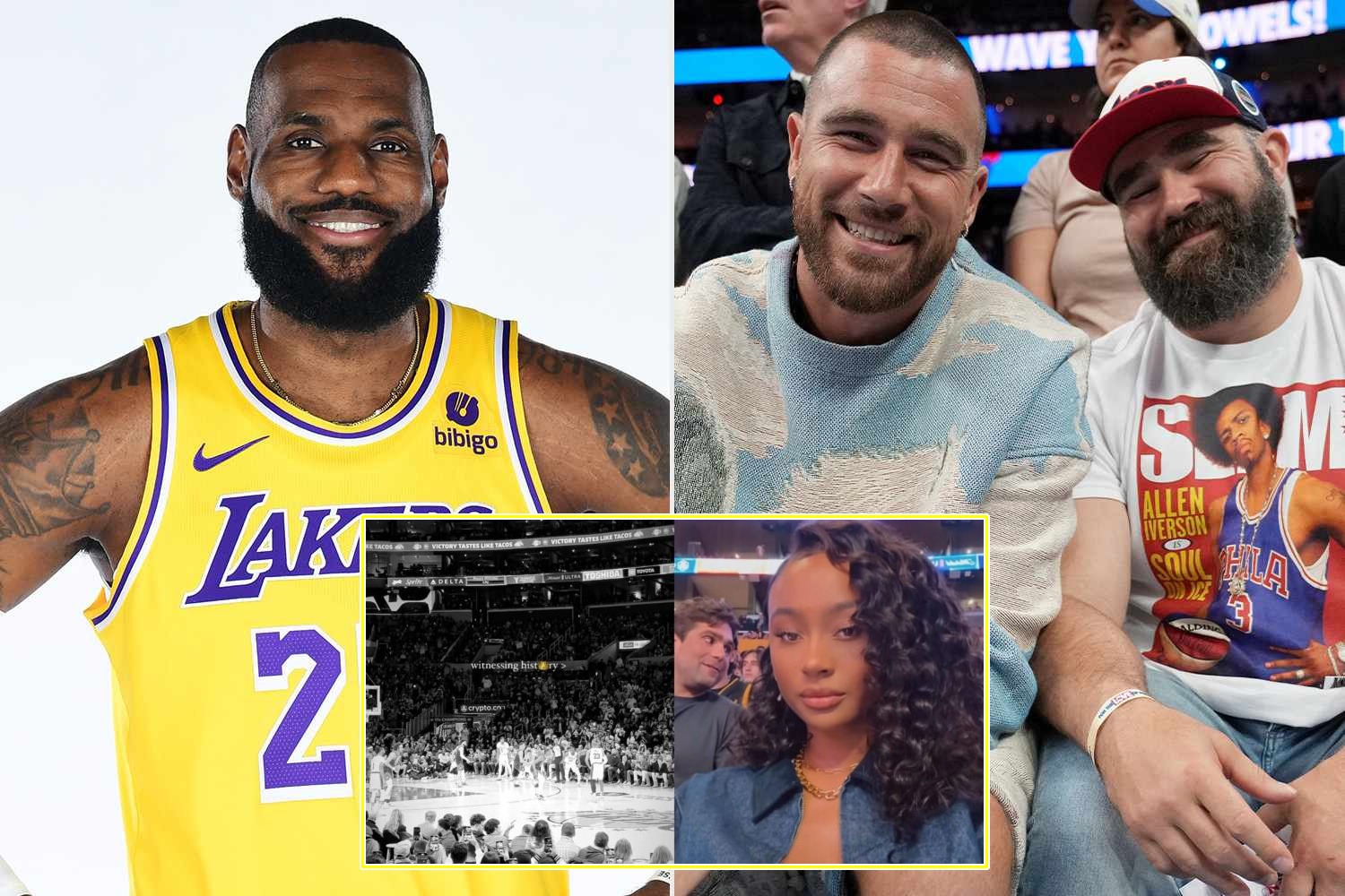 Breaking News : Travis Kelce’s Ex Kayla Nicole Attends Lebron James ...