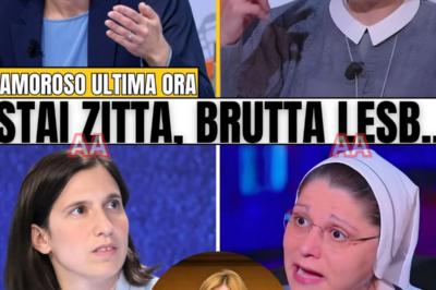 UN ATTACCO FRONTale, UN SILENZIO CHE SEMBRA DIFESA, UNA VOCE INATTESA CHE ENTRA IN SCENA E CAMBIA TUTTO: QUANDO SCHLEIN PENSA DI AVER MESSO ALL’ANGOLO MELONI, SUOR ANNA ALFIERI SPEZZA IL COPIONE E ROVESCIA I RUOLI DAVANTI A TUTTI. La tensione cresce come in un trailer politico senza musica, fatto di sguardi tesi e frasi calibrate, perché l’attacco iniziale non resta mai isolato e ogni parola apre una crepa più profonda. Schlein avanza convinta, scandisce accuse che cercano consenso immediato, mentre Meloni resta ferma, quasi defilata, lasciando che l’aria si carichi di attesa. Poi arriva l’intervento che nessuno aveva previsto, una presenza che non alza il tono ma alza il livello, costringendo tutti a riascoltare ciò che era stato dato per scontato. In studio qualcuno abbassa gli occhi, qualcun altro sorride nervosamente, perché la dinamica cambia senza bisogno di scontri diretti. Non è un’umiliazione urlata, è qualcosa di più sottile, più destabilizzante, che trasforma l’attacco in un boomerang e lascia sospesa una domanda scomoda. Fuori, il momento diventa virale, i titoli parlano di maschere cadute, ma la vera forza della scena sta proprio lì: quando chi non doveva parlare diventa improvvisamente la voce che tutti ascoltano.