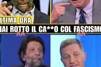 “UN GESTO IMPROVVISO È STATO RIPRESO DA UNA TELECAMERA LATERALE… E HA FATTO SALTARE CACCIARI COME UNA MOLLATRICE IN DIRETTA” — Un movimento rapido, quasi impercettibile, ma catturato da una camera che non avrebbe dovuto essere attiva: da lì il volto di Cacciari cambia, gli occhi si stringono, e il filosofo si lancia contro Giannini con una lucidità feroce che spiazza perfino i tecnici in regia. Giannini tenta di mantenere il controllo, ma ogni parola diventa bersaglio di una demolizione chirurgica che sta già infiammando le chat e i social. Il pubblico, travolto dall’ondata, si alza in piedi mentre dietro le quinte circola un audio fuori onda che aggiunge un livello di tensione ancora più oscuro. Qual è stato davvero quel gesto che ha innescato tutto? E perché proprio in quel momento? Le reazioni nella regia fanno intuire che c’è più di quanto si sia visto in diretta.