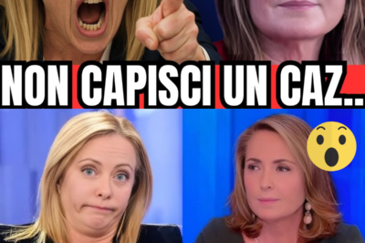 LA SORPRENDENTE VERITÀ: PALOMBELLI HA PROVOCATO, MA MELONI HA RISPOSTO CON UNA PUGNALATA, SPINGENDO LA TRAMA TELEVISIVA SULL’ORLO DEL COLLASSO.  La scena esplode in pochi secondi. Palombelli lancia la sua provocazione più tagliente, certa di avere il controllo del momento. Ma Meloni ribalta tutto con una risposta fulminea, una frase che attraversa lo studio come una lama. Silenzio improvviso, sguardi che si incrociano, regia nel panico. La narrazione costruita per giorni vacilla, si spezza, crolla. Il pubblico resta immobile, incredulo davanti a ciò che ha appena sentito. Una verità inattesa, impossibile da fermare, ha cambiato il corso della serata in diretta|KF