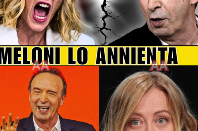 QUANDO GIORGIA MELONI DECIDE DI ROMPERE IL SILENZIO E METTE IN DISCUSSIONE IL RUOLO DI ROBERTO BENIGNI, LO STUDIO SI BLOCCA, LE CERTEZZE CROLLANO E QUELLO CHE DOVEVA ESSERE UN MOMENTO DI APPLAUSI DIVENTA UN ATTIMO DI GELO ASSOLUTO. Tutto sembra pronto per il solito copione: parole rassicuranti, ironia colta, consenso facile. Ma Giorgia Meloni cambia il ritmo. Non attacca frontalmente, non alza la voce. Fa qualcosa di più pericoloso: suggerisce che dietro certi gesti, certi monologhi, certi applausi, ci sia altro.  Roberto Benigni, simbolo intoccabile per una parte del Paese, si ritrova improvvisamente al centro di una narrazione che non controlla più. Non una smentita, non una replica immediata. Solo un silenzio che pesa, mentre lo studio si irrigidisce e il pubblico trattiene il respiro.  Non è uno scontro tra politica e cultura. È una crepa. Chi usa chi? Chi protegge cosa? E perché proprio ora qualcuno decide di sollevare il velo?  Quando una leader politica costringe un intellettuale a fermarsi, anche solo per un istante, il problema non è ciò che viene detto. È ciò che, all’improvviso, non viene più detto.