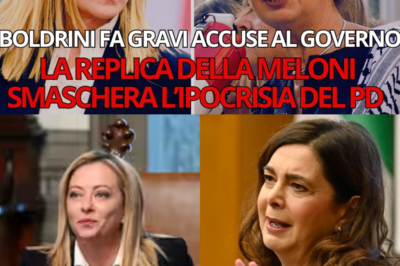 MELONI NON PERDONA: BOLDRINI ATTACCA, MA FINISCE IN TRAPPOLA. IN AULA LA PREMIER SMONTA LE ACCUSE, RIDICOLIZZA LA NARRAZIONE DEL PD E TRASFORMA L’OFFENSIVA IN UNA UMILIAZIONE PUBBLICA CHE LASCIA IL PARLAMENTO SENZA PAROLE. (KF)  In aula l’attacco sembrava studiato, ma la trappola si chiude in pochi istanti. Boldrini affonda il colpo convinta di mettere Meloni all’angolo, ma la Premier resta fredda, ascolta e poi ribalta tutto. Punto dopo punto, le accuse vengono smontate, la narrazione del PD si sbriciola e l’offensiva si trasforma in un boomerang devastante. Il silenzio che cala tra i banchi dice più di mille applausi: non è solo una risposta politica, è un’umiliazione pubblica che lascia il Parlamento senza parole