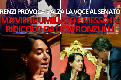 LICIA RONZULLI ASFALTA RENZI AL SENATO: LUI PROVOCA, PERDE IL CONTROLLO E FINISCE IN TILT TOTALE, TRA SILENZI IMBARAZZATI, SGUARDI SHOCKATI E UNA FIGURACCIA CHE SEGNA UNA DELLE GIORNATE PIÙ UMILIANTI PER L’EX PREMIER|KF