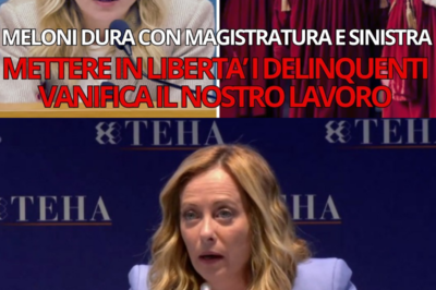SCOPPIA LA BOMBA IN SALA STAMPA: MELONI SMASCHERA MAGISTRATI E OPPOSIZIONI, PAROLE TAGLIENTI CHE ROMPONO L’EQUILIBRIO, METTONO A NUDO I RETROSCENA DEL POTERE E LASCIANO L’ITALIA A TRATTENERE IL RESPIRO (KF) In sala stampa l’aria si fa elettrica. Una domanda, poi un cambio di tono improvviso. Giorgia Meloni rompe gli equilibri con parole affilate, chiama in causa magistrati e opposizioni, e porta alla luce retroscena che raramente emergono davanti alle telecamere. Gli sguardi si abbassano, il silenzio pesa più delle risposte. È un momento che segna una frattura: non solo uno scontro politico, ma una resa dei conti sul rapporto tra potere, giustizia e responsabilità pubblica. L’Italia resta sospesa, in attesa della prossima mossa